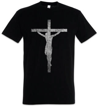 Urban Backwoods Urban Backwoods Jesus Cross T-Shirt schwarz