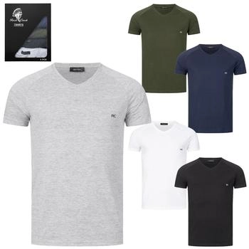Rock Creek T-Shirt 5er-Set Kurzarm V- Rundhals M69