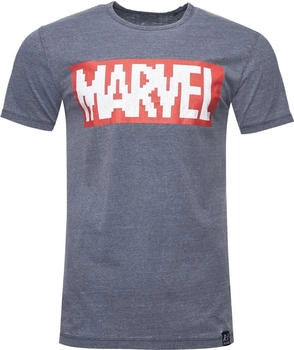 Recovered T-Shirt 'Marvel Pixel' blau
