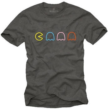 MAKAYA T-Shirt Computer Nerd Gamer Motiv Computerfreak Grau