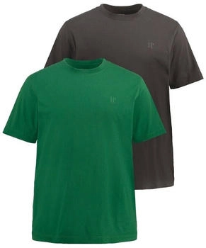 JP 1880 T-Shirt Basic 2er-Pack smaragdgrün