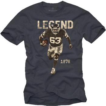 MAKAYA Mücke T-Shirt blaugrau