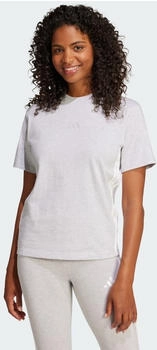 Adidas 3-Streifen Cotton T-Shirt Light Grey Heather Weiß Adidas 3-Streifen Cotton T-Shirt Light Grey Heather Weiß
