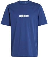 adidas Essentials Linear Single Jersey T-Shirt Herren JE8999 - dark blue/white...