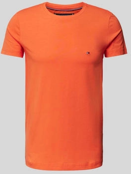 Tommy Hilfiger Slim Fit T-Shirt Logo-Stitching orange