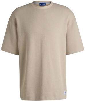 HUGO Loose-Fit T-Shirt aus Baumwoll-Mix mit Waffelstruktur - Style Nuwaffle 50534434 Hellbeige