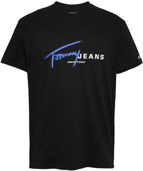Tommy Hilfiger T-Shirt mit Graffiti-Signatur-Logo (DM0DM20817) black
