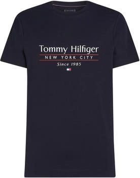 Tommy Hilfiger T-Shirt mit Rundhalsausschnitt und Logo (MW0MW38621) desert sky