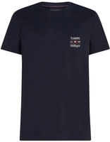 Tommy Hilfiger T-Shirt Stack MW0MW38622 Dunkelblau Regular Fit Male