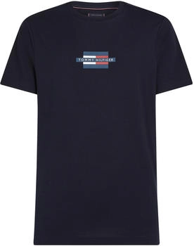 Tommy Hilfiger T-Shirt mit Flag-Logo (MW0MW38636) desert sky Tommy Hilfiger T-Shirt mit Flag-Logo (MW0MW38636) desert sky
