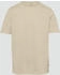 Rollkanten-Baumwollshirt Flammgarnstruktur beige