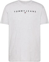 Tommy Jeans T-Shirt Linear Logo DM0DM20744 Grau Regular Fit Male