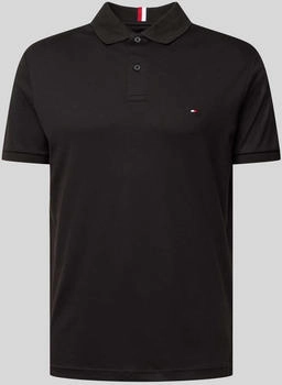 Tommy Hilfiger Slim-Fit-Poloshirt mit Kontrast-Details (MW0MW37346) schwarz