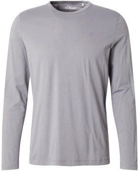 S.Oliver Longsleeve Jersey Logo-Detail grau 2157195