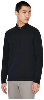Armani Exchange Langärmeliges marineblaues Poloshirt 8NZF79ZJ81Z1510