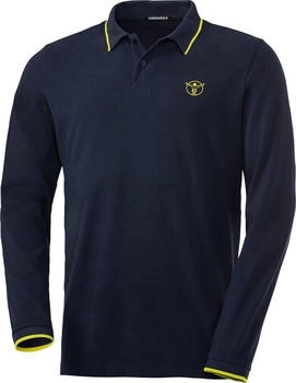 Chiemsee Langarm-Poloshirt Baumwoll-Piqu&eacute; marine