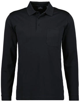 Ragman Softknit-Polo Brusttasche Schwarz-009