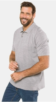 JP 1880 Poloshirt Piqué Hemd grau meliert