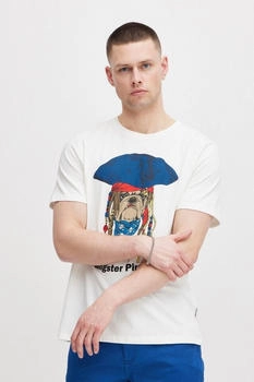 Blend T-Shirt weiß pirat hund