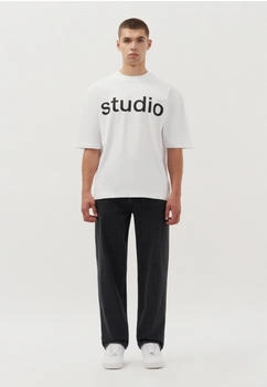 Seidensticker T-Shirt Studio Rundhals weiß