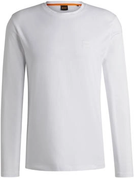 Hugo Boss T-Shirt langen Ärmeln Baumwolle gewebter Logo-Aufnäher Style Tacks 50512111