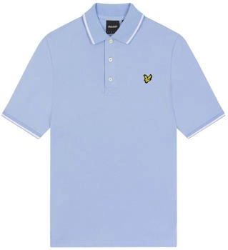 Lyle & Scott Poloshirt aus hochwertiger Baumwolle blau weiß