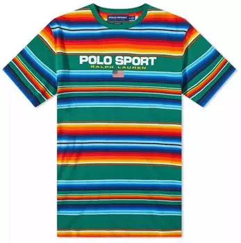 Polo Ralph Lauren Desert Awning Stripe Forest Tee
