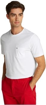 Tommy Hilfiger Herren T-Shirt Kurzarm Essential Brusttasche wei&szlig;