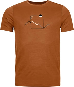 Ortovox Cool Peak Focus T-Shirt braun schwarz