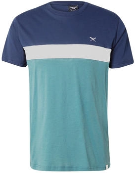 Iriedaily Court T-Shirt navy jade weiß