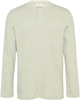 S.Oliver Meliertes Longsleeve mit Henley-Ausschnitt (2153540) beige