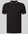 Poloshirt Logo-Stitching schwarz