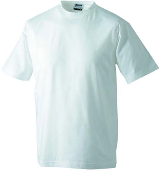 James & Nicholson T-Shirt Kurzarm weiß Baumwolle Regular