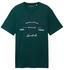 Tom Tailor T-Shirt Logo-Print deep green lake