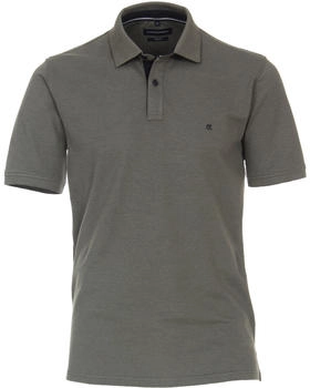 CASAMODA Polo Stretch grün dunkelgrün