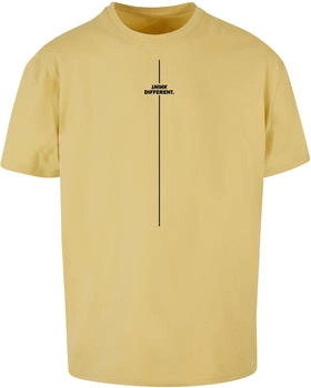 Merchcode Shirt 'Think Different' hellgelb schwarz