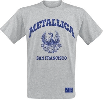 Metallica College Crest Grau T-Shirt