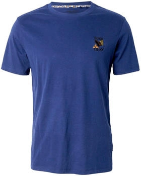 Blend T-Shirt marine dunkelbraun gelb schwarz