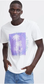 Blend Shirt pastellblau helllila weiß