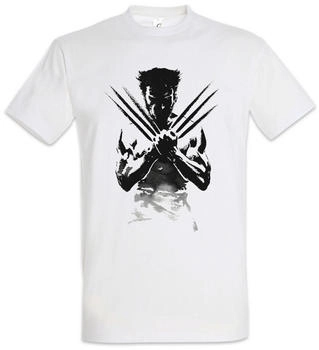 Urban Backwoods Wolverine Shadow Warrior Herren T-Shirt weiß