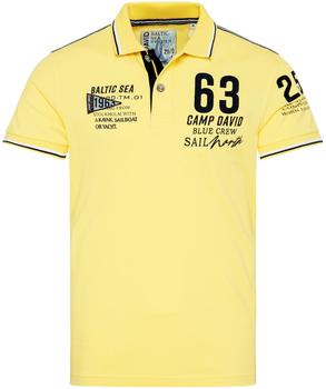 Camp David Kurzarmpolo Pikee Logo Artworks light lime CB2407-3005-43