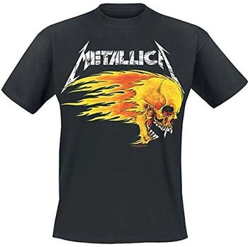 Metallica Flaming Skull Tour Tee T-Shirt schwarz