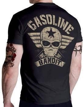 Gasoline Bandit Biker T-Shirt Racer Design Wing Logo