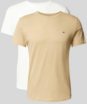 Tommy Hilfiger Slim Fit T-Shirt Logo-Stitching weiss