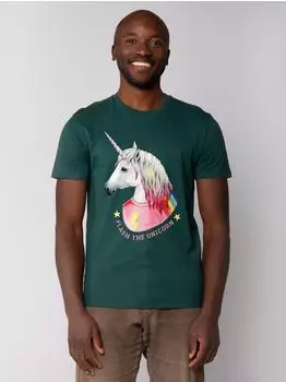 watapparel Print-Shirt Flash the unicorn 1-tlg glazed grün