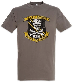 Urban Backwoods Jolly Rogers Patch T-Shirt zink