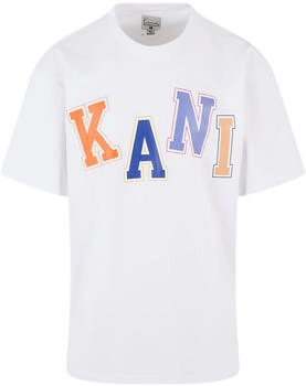 Karl Kani KM241-057-1 Woven Signature Multicolor Logo Tee weiß