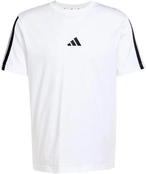 Adidas Essentials 3-Streifen Single Jersey T-Shirt JW1952 weiß schwarz