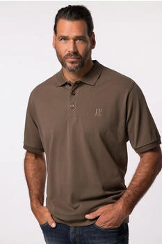 JP 1880 Polo Bauchfit Poloshirts braungrau
