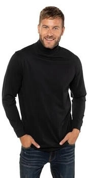 JP 1880 Rollkragen-Shirt Langarmshirt schwarz
